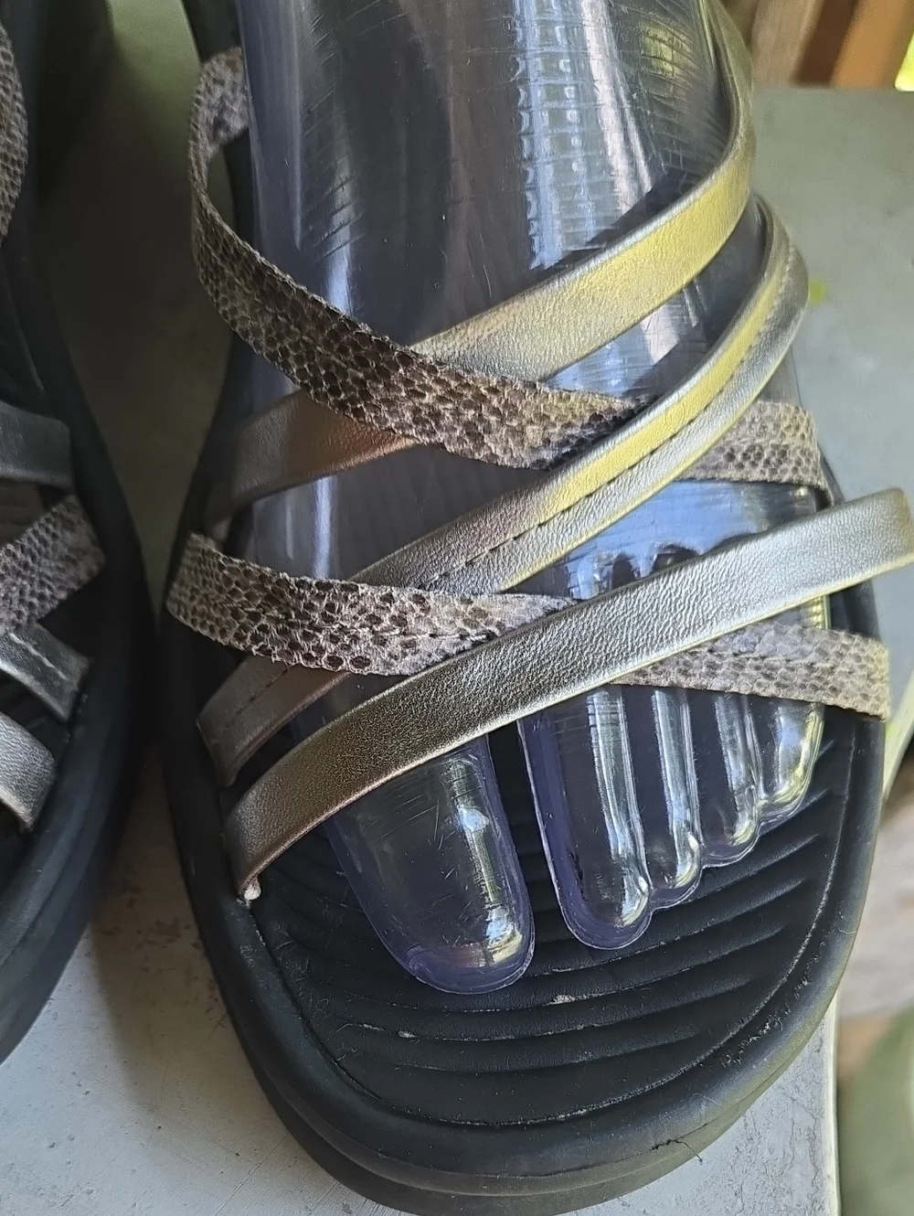 Skechers Rumbler Wave New Lassie Strappy Wedge Sandal Size 10